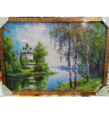 Картина масло 50х70  пласт багет