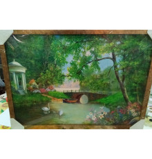 Картина масло 50х70  пласт багет