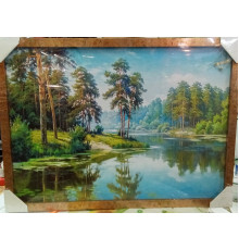 Картина масло 50х70 картон пласт багет