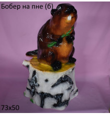 Бобер на пне  т