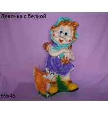 Девочка с белкой