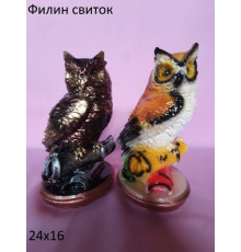 Филин со свитком  бр