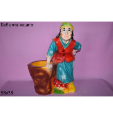 Баба Яга кашпо