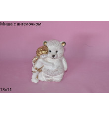Мишка с ангелочком