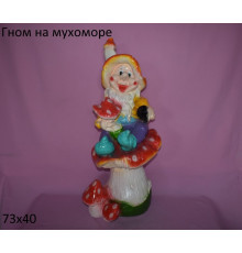гном на мухоморе