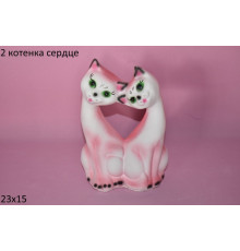два котенка сердце