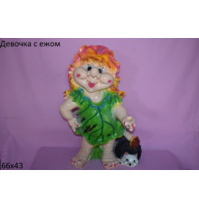 девочка с ежом