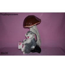 Подберезовик с зайцем